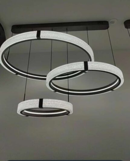 HANGING LED ROUND LIGHT IN THREE CERCUL